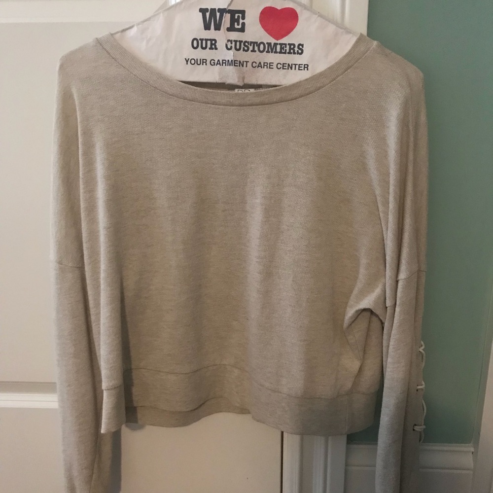 Tan Sweater w/ tied back